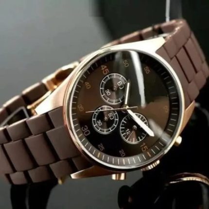 Armani High Quality Rubber Strap Watch - Brown - Men's Watches - Buy Online in Pakistan at Areeba Mart
