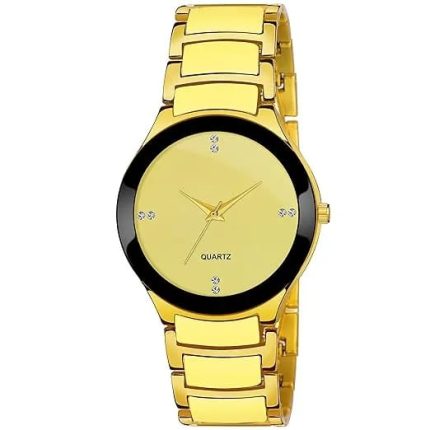 Classic Business Stainless Steel Watch for Men Boys - golden - Men's Watches - Buy Online in Pakistan at Areeba Mart
