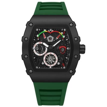 Frank Muller Latest Article Watch with Rubber Strap(Plastic Case) - green