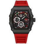 Frank Muller Latest Article Watch with Rubber Strap(Plastic Case) - red