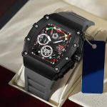 Frank Muller Latest Article Watch with Rubber Strap(Plastic Case) - light-blue