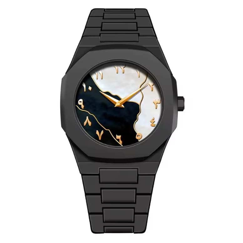 WhatsAppImage2025-11-01at8.15.37PM_1 Marble Textured Arabic Aura Watch Limited Edition (Fiber 44gm) - marble - Image 1