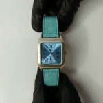 OLD MONEY Leather Strap Magnet Master Lock Watch - light-blue