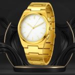Luxury Stainless Steel Quartz Watch for Men - black-silver-3