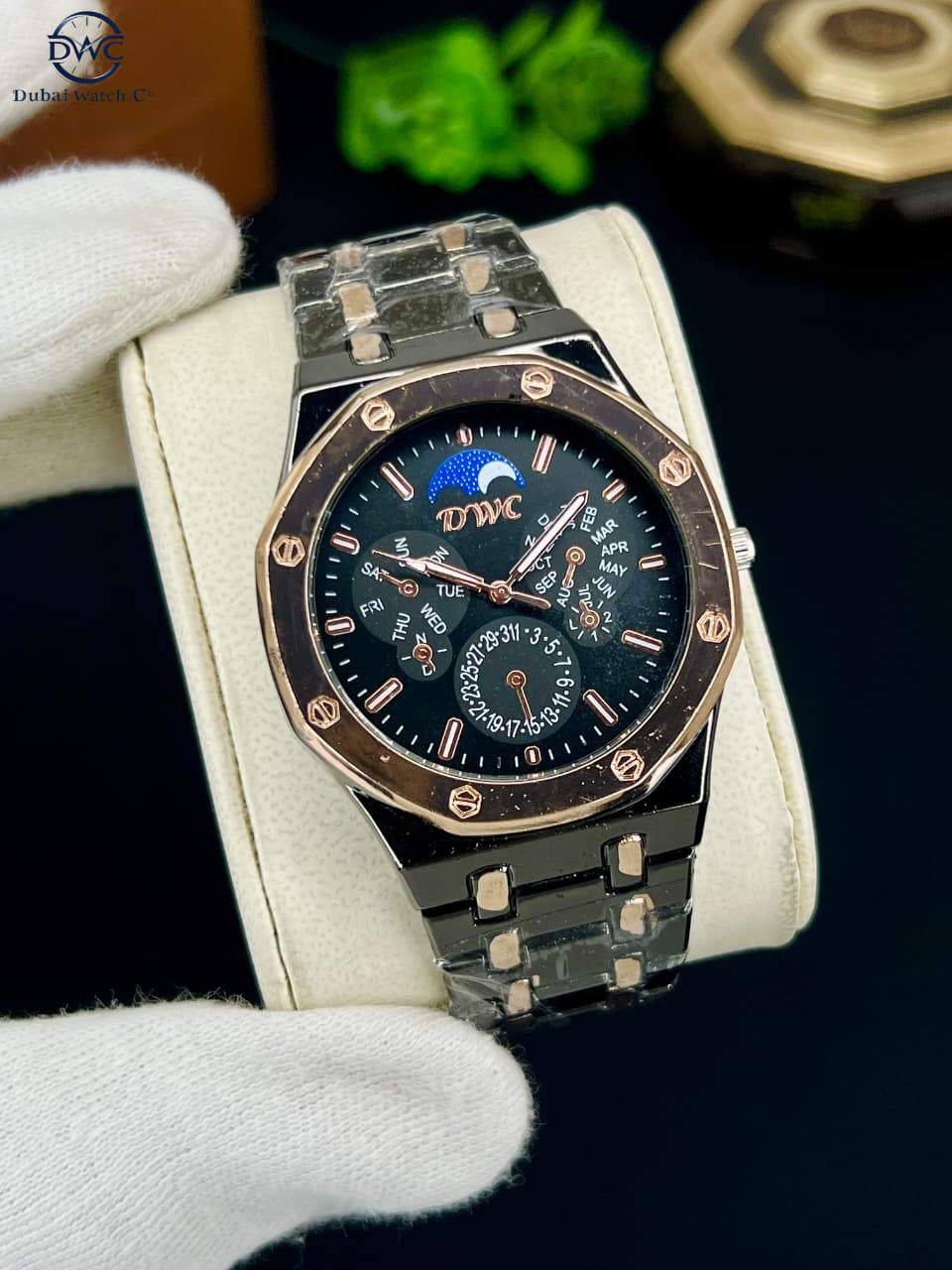 WhatsAppImage2025-12-16at6.25.42PM_3 Latest Design Hexa Stainless Steel Watch for Men & Boys - golden-black - Image 1