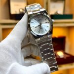 Tissot prx stainless steel with date. Premium Quality luxury watch (Plain Dial) - white