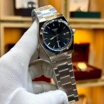 Tissot prx stainless steel with date. Premium Quality luxury watch (Plain Dial) - green