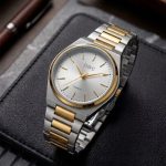 DWC Heritage Horizontal Stripe Variant Dial Watch - 2-tone - Men's Watches - Buy Online in Pakistan at Areeba Mart