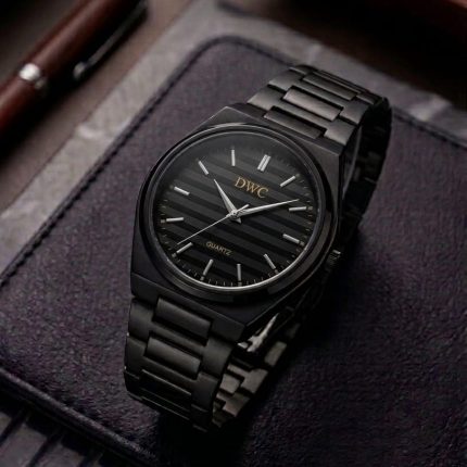 DWC Heritage Horizontal Stripe Variant Dial Watch - black-arabic - Men's Watches - Buy Online in Pakistan at Areeba Mart