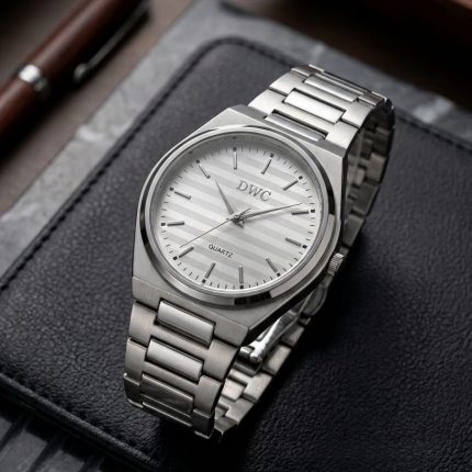 DWC Heritage Horizontal Stripe Variant Dial Watch - silver - Men's Watches - Buy Online in Pakistan at Areeba Mart