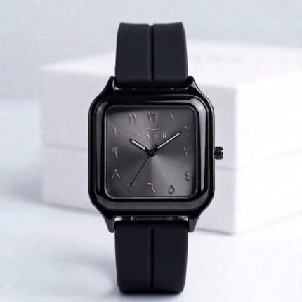 SABR Stealth Square Watch with Eastern Arabic Numerals   “ Magnetic Strap & Su - Men's Watches - Areeba Mart Pakistan