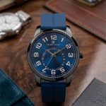 Dual-Scale Dial Watch with Magnetic Quick-Fit Band - blue