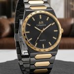 AR Collection "Icon" Series   “ Integrated Bracelet Quartz Timepiece - black-golden-2
