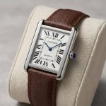 Cartier Tank OLD MONEY in Leather Strap - brown