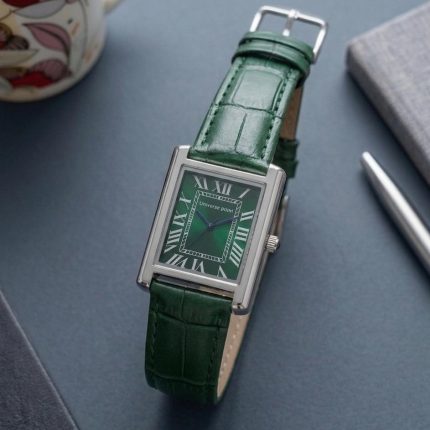 Universe Point Tank OLD MONEY in Leather Strap - blue-golden - Men's Watches - Buy Online in Pakistan at Areeba Mart