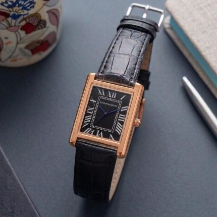Universe Point Tank OLD MONEY in Leather Strap - black-arabic - Men's Watches - Buy Online in Pakistan at Areeba Mart