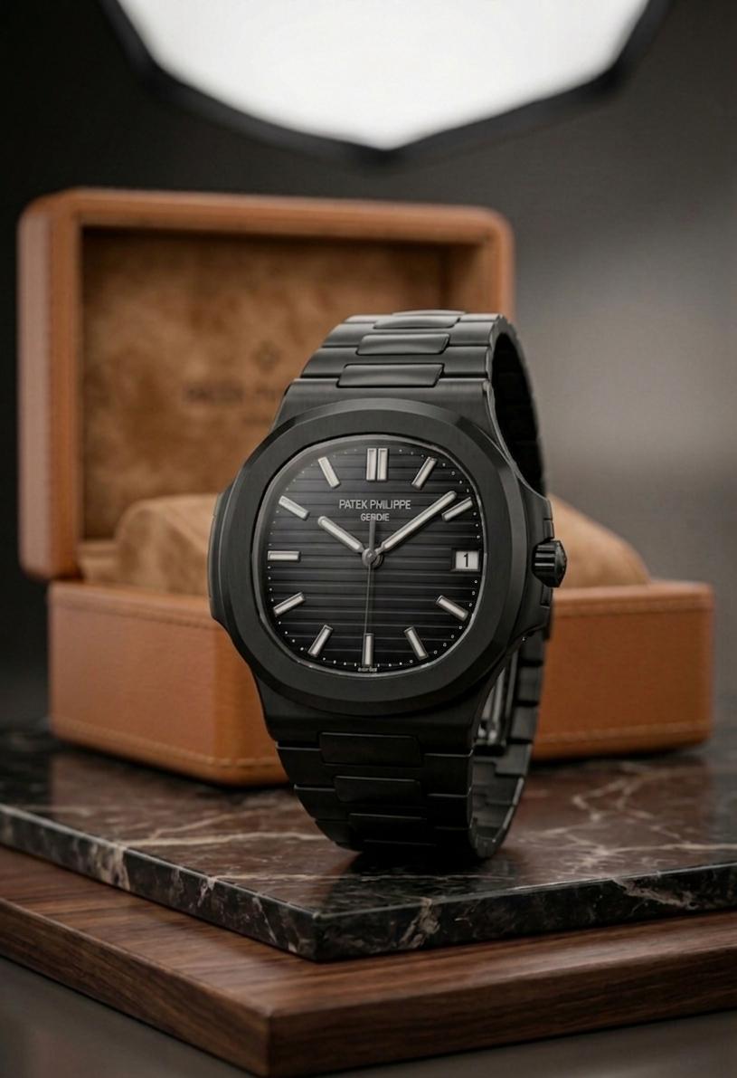 WhatsAppImage2026-05-07at4.50.42PM Nautilus PATEK PHILIPPE GENEVE Stainless Steel Premium Quality (Matt Finish) - black-2 - Image 1