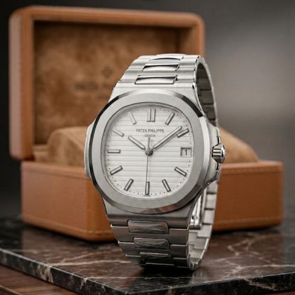 Nautilus PATEK PHILIPPE GENEVE Stainless Steel Premium Quality (Matt Finish) - w - Men's Watches - Areeba Mart Pakistan