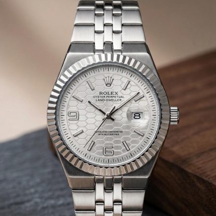 Rolex Honeycomb in Premium Quality Stainless Steel - tiffany-silver - Men's Watches - Buy Online in Pakistan at Areeba Mart