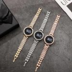 Round Digital Diamond Touch LED Watch for Women Girls - Silver - Women's Watches - Buy Online in Pakistan at Areeba Mart