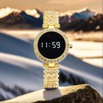 Round Digital Diamond Touch LED Watch for Women Girls - Rose Gold - Women's Watches - Buy Online in Pakistan at Areeba Mart