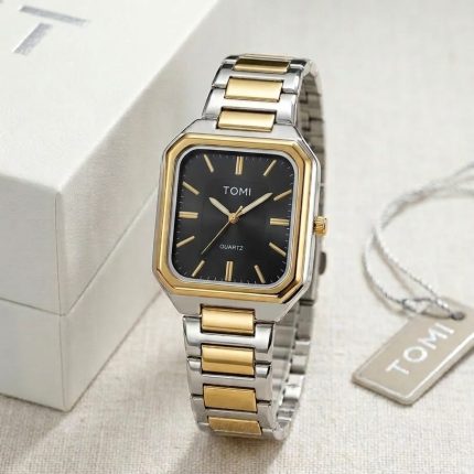 Tomi Stainless Steel OLD MONEY Style Watch - 3-tone