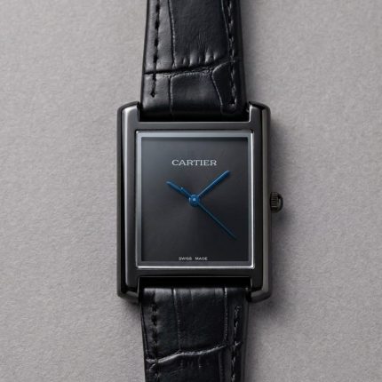 Cartier TANK Watch in Plain Dial Leather Strap - Men's Watches - Buy Online in Pakistan at Areeba Mart